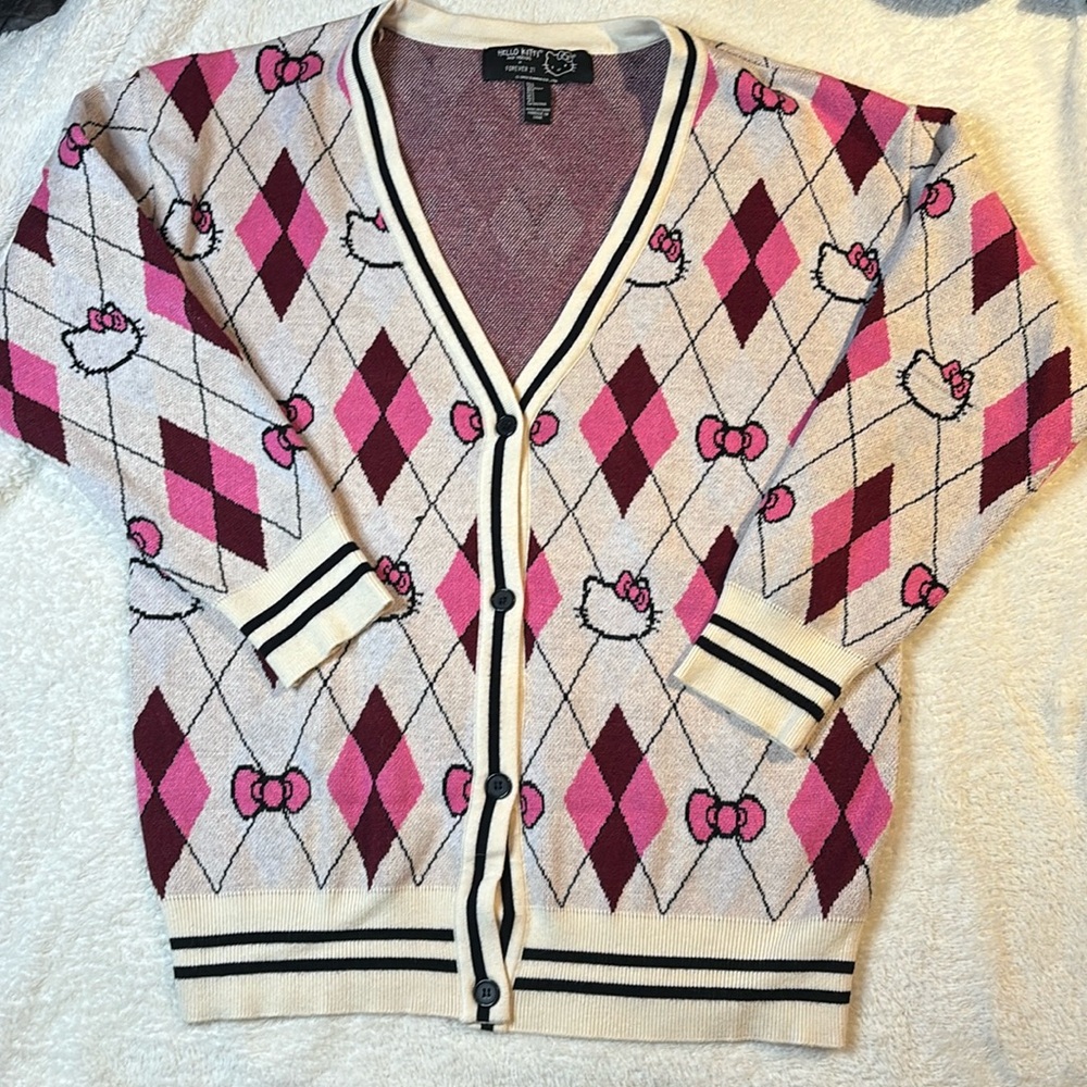 Hello Kitty & Friends x Forever 21 Argyle Sweater - Picture 3 of 5